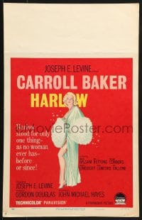 2f291 HARLOW WC 1965 full-length artwork of sexy Carroll Baker, who stood for only one thing!