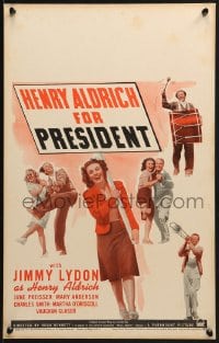 2f294 HENRY ALDRICH FOR PRESIDENT WC 1941 Jimmy Lydon's first time in the title role!