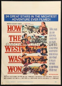 2f297 HOW THE WEST WAS WON WC 1964 John Ford epic, Debbie Reynolds, Gregory Peck & all-star cast!