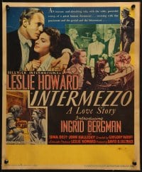 2f304 INTERMEZZO WC 1939 famous violinist Leslie Howard loves pretty pianist Ingrid Bergman!