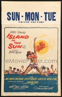2f305 ISLAND IN THE SUN WC 1957 James Mason, Joan Fontaine, Dorothy Dandridge, Harry Belafonte