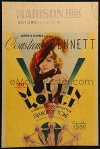 2f342 MOULIN ROUGE WC 1934 sexy entertainer Constance Bennett plays identical twins, deco design!