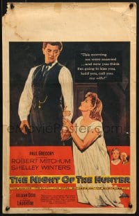 2f346 NIGHT OF THE HUNTER WC 1955 Robert Mitchum, Shelley Winters, Charles Laughton classic noir!