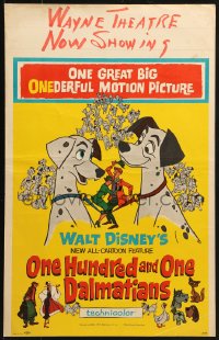 2f355 ONE HUNDRED & ONE DALMATIANS WC 1961 most classic Walt Disney canine family cartoon!