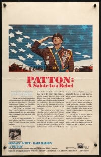 2f359 PATTON rated M WC 1970 A Salute to a Rebel, General George C. Scott, World War II classic!