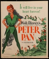 2f361 PETER PAN WC 1953 Walt Disney animated cartoon fantasy classic, great full-length art!