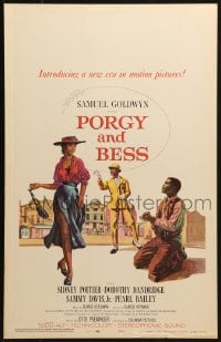 2f364 PORGY & BESS WC 1959 art of Sidney Poitier, Dorothy Dandridge & Sammy Davis Jr.!