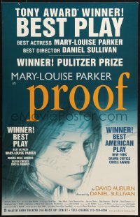2f366 PROOF stage play WC 2000s starring Mary-Louise Parker, directed by Daniel Sullivan!