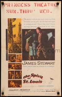 2f414 SPIRIT OF ST. LOUIS WC 1957 James Stewart as aviator Charles Lindbergh, Billy Wilder