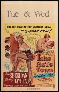 2f428 TAKE ME TO TOWN WC 1953 the saga of sexy Ann Sheridan & the men she fooled, Sterling Hayden