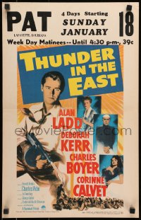 2f444 THUNDER IN THE EAST WC 1953 Alan Ladd, Deborah Kerr, Charles Boyer, Corinne Calvet