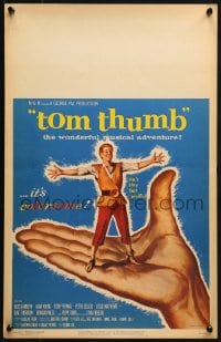 2f448 TOM THUMB WC 1958 George Pal, great artwork of tiny Russ Tamblyn by Reynold Brown!