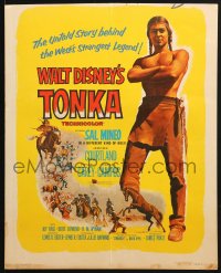 2f449 TONKA WC 1957 Sal Mineo, Walt Disney, West's strangest legend, artwork of Native Americans!