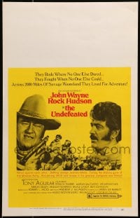 2f456 UNDEFEATED WC 1969 John Wayne & Rock Hudson rode where no one else dared!