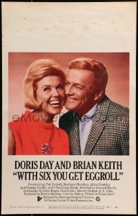 2f471 WITH SIX YOU GET EGGROLL WC 1968 great portrait of happy Doris Day & Brian Keith!