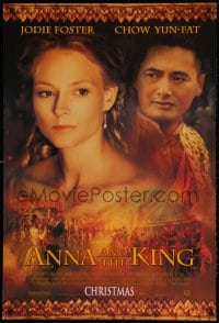 2g060 ANNA & THE KING style A advance DS 1sh 1999 Jodie Foster & Chow Yun-Fat in the title roles!