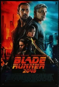 2g127 BLADE RUNNER 2049 int'l advance DS 1sh 2017 more colorful montage image of Ford and Gosling!