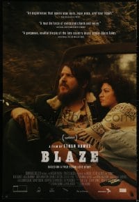 2g130 BLAZE 1sh 2018 Ben Dickey in the title role, Alia Shawkat, based on a true Texas love story!