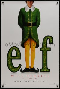 2g273 ELF teaser 1sh 2003 Jon Favreau directed, James Caan & Will Ferrell in Christmas comedy!