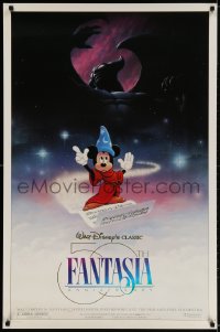 2g282 FANTASIA DS 1sh R1990 Disney classic 50th anniversary commemorative edition!