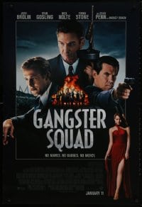 2g317 GANGSTER SQUAD advance DS 1sh 2013 Josh Brolin, Ryan Gosling, Sean Penn, sexy Emma Stone!