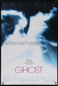 2g320 GHOST 1sh 1990 classic romantic close up of spirit Patrick Swayze & sexy Demi Moore!