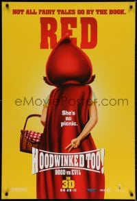 2g418 HOODWINKED TOO HOOD VS. EVIL teaser DS 1sh 2011 not all go by the book, Red is no picnic!