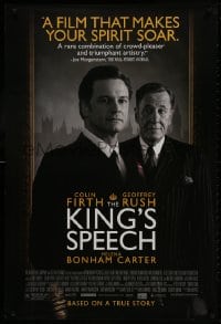 2g512 KING'S SPEECH 1sh 2010 Best Actor Colin Firth, Helena Bonham Carter, Geoffrey Rush!