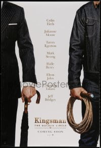 2g513 KINGSMAN: THE GOLDEN CIRCLE style A int'l teaser DS 1sh 2017 Colin Firth, Moore, Egerton!