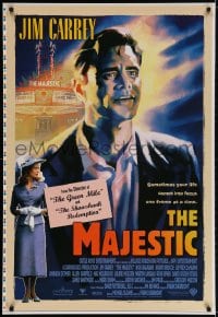 2g560 MAJESTIC printer's test int'l 1sh 2001 great art of Jim Carrey, directed by Frank Darabont!