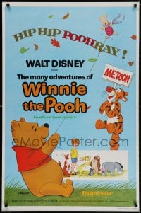 2g569 MANY ADVENTURES OF WINNIE THE POOH 1sh 1977 and Tigger too, plus three great shorts!