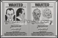 2g608 MONSTER SQUAD advance 1sh 1987 wacky wanted poster mugshot images of Dracula & the Mummy!
