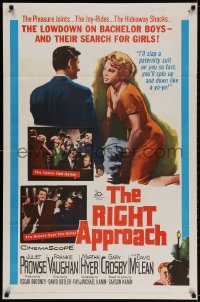 2g753 RIGHT APPROACH 1sh 1961 a report on the things bachelor boys do to get the sexy girls!