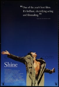2g791 SHINE DS 1sh 1996 Australian biography of pianist David Helfgott starring Geoffrey Rush!