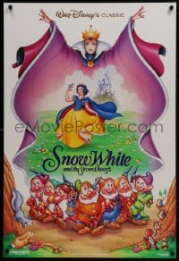 2g818 SNOW WHITE & THE SEVEN DWARFS DS 1sh R1993 Disney animated cartoon fantasy classic!