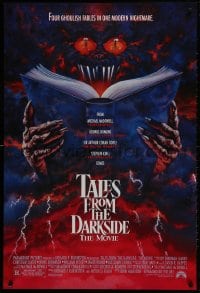 2g884 TALES FROM THE DARKSIDE 1sh 1990 George Romero & Stephen King, creepy art of demon!
