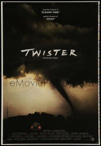 2g936 TWISTER printer's test int'l 1sh 1996 storm chasers Bill Paxton & Helen Hunt, tornado image!