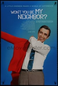 2g981 WON'T YOU BE MY NEIGHBOR? advance DS 1sh 2018 a little kindness makes a world of difference!