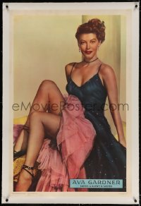 2h033 AVA GARDNER linen 1sh 1950 best full-length portrait of the sexy MGM leading lady, ultra rare!