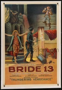 2h051 BRIDE 13 linen chapter 16 1sh 1920 ambush art, serial supreme, Thundering Vengeance, rare!