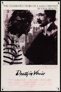 2h084 DEATH IN VENICE linen 1sh 1971 Luchino Visconti's Morte a Venezia, Dirk Bogarde, Andresen
