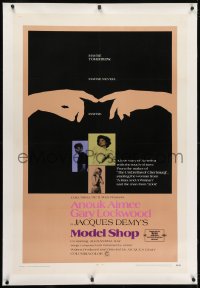 2h198 MODEL SHOP linen 1sh 1969 Anouk Aimee, Gary Lockwood, directed by Jacques Demy!