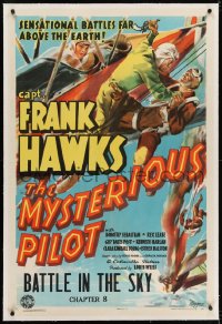 2h207 MYSTERIOUS PILOT linen chapter 8 1sh 1937 art of Captain Frank Hawks, real life aviation hero!