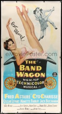 2j052 BAND WAGON linen 3sh 1953 great art of sexy Cyd Charisse showing her legs + with Fred Astaire!