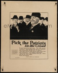 2j200 PICK THE PATRIOTS linen 22x28 WWI war poster 1919 success of the Victory Loan is our job!