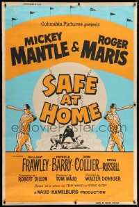 2k014 SAFE AT HOME 40x60 1962 Mickey Mantle, Roger Maris, New York Yankees baseball, ultra rare!