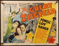 2k166 GREAT ZIEGFELD 1/2sh 1936 William Powell, Myrna Loy & Best Actress winner Luise Rainer, rare!