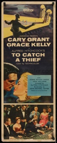 2k163 TO CATCH A THIEF insert 1955 Grace Kelly & Cary Grant, Hitchcock, roulette gambling scene!
