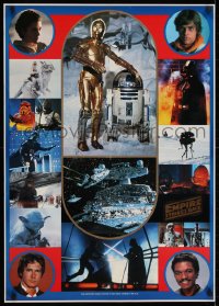 2k282 EMPIRE STRIKES BACK Japanese 24x34 1980 different images of Luke, Darth Vader, Han, top cast!