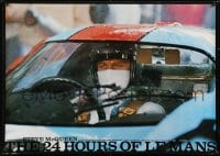2k278 LE MANS Cinerama Japanese 29x41 1971 c/u race car driver Steve McQueen in car, ultra-rare!